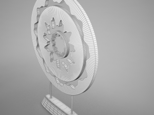 3d gold ornament tabletop 3D Model