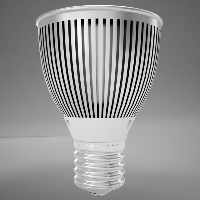 par 20 hd led light bulb model 3D Model .c4d .max .obj .3ds .fbx .stl .blend 