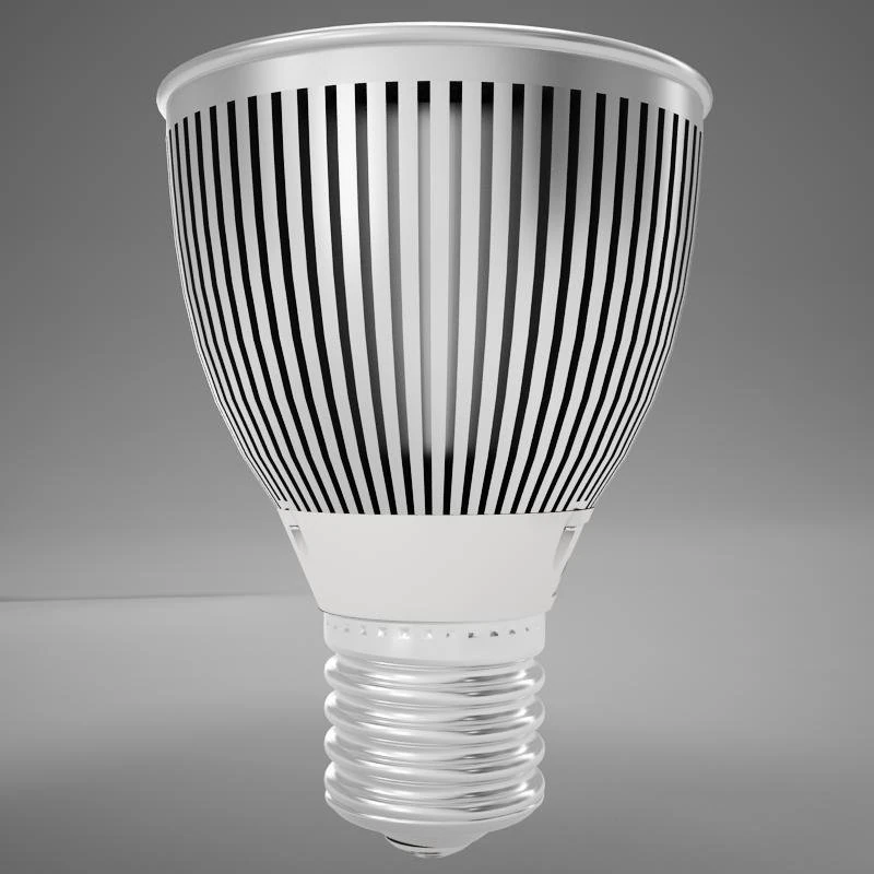 par 20 hd led light bulb model 3D Model .c4d .max .obj .3ds .fbx .stl .blend 