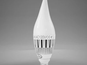 hd candle led bulb 3D Model