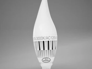 hd candle led bulb 3D Model