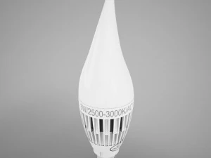 hd candle led bulb 3D Model