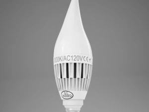 hd candle led bulb 3D Model