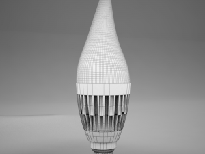 hd candle led bulb Modelo 3D