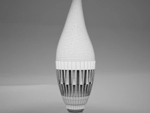 hd candle led bulb 3D Model