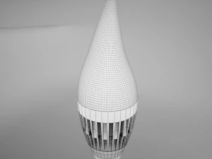 hd candle led bulb 3D Model