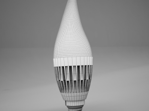 hd candle led bulb Modelo 3D
