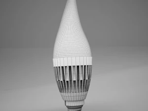 hd candle led bulb 3D Model