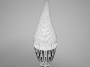 hd candle led bulb Modelo 3D