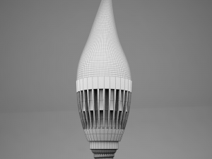 hd candle led bulb Modelo 3D