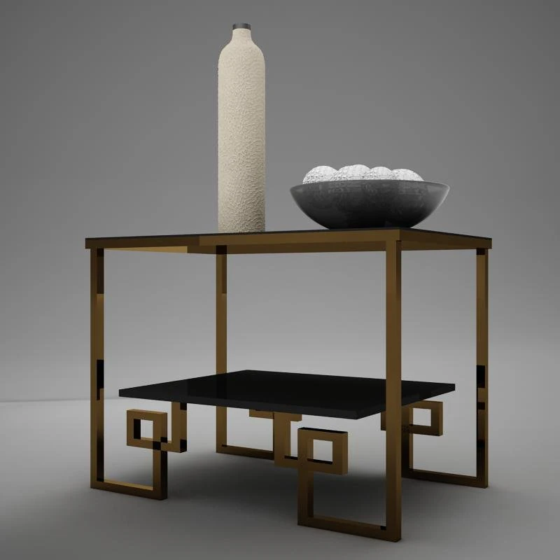 living side table 3D Model .c4d .max .obj .3ds .fbx .stl .blend 