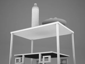 living side table 3D Model