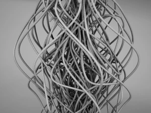 spaghetti lamp hd 3D Model