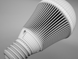led light bulb hd 3D मॉडल