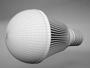 led light bulb hd 3D मॉडल