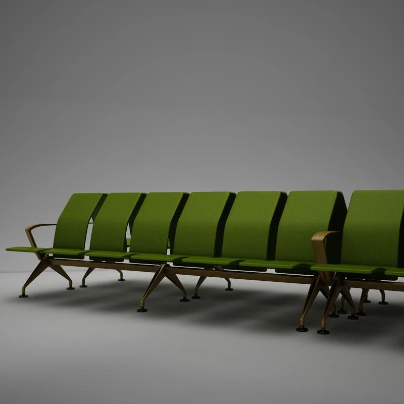 airport chair hd 3D Model .c4d .max .obj .3ds .fbx .stl .blend 