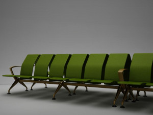 airport chair hd 3D Модель