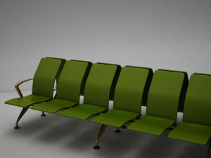 airport chair hd 3D Model