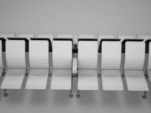 airport chair hd 3D Model
