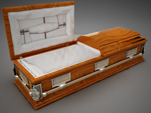 high def classic coffin cherry 3D Model