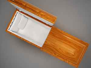 high def classic coffin cherry 3D Model