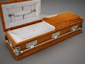 high def classic coffin cherry 3D Model