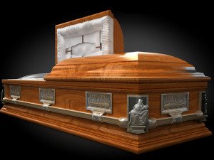 high def classic coffin cherry 3D Model