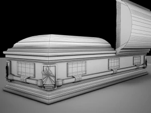 ciliegia della bara classica ad alta definizione Modello 3D