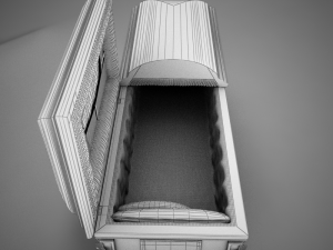 high def classic coffin cherry 3D Model
