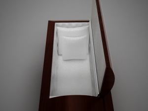 high def wood coffin 03 3D Модель
