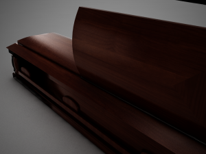 high def wood coffin 03 3D Модель
