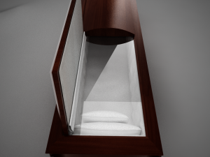 high def wood coffin 03 3D Модель