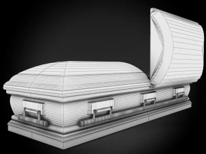 high def classic coffin xl 3D Model