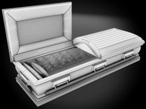 high def classic coffin xl 3D Model