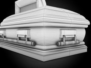 high def classic coffin xl 3D Model