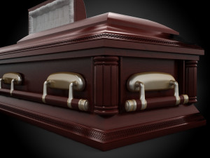high def classic coffin roman 3D 모델