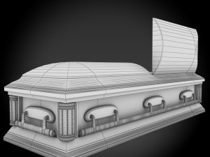 high def classic coffin roman 3D 모델
