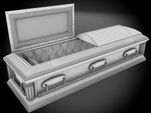 high def classic coffin roman 3D 모델