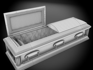 high def classic coffin roman 3D 모델