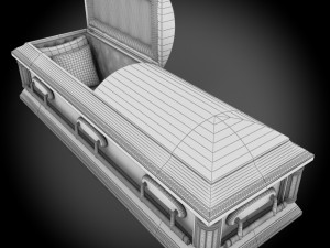 high def classic coffin roman 3D 모델