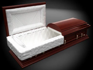 high def classic coffin wood 05 3D Model