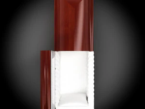 high def classic coffin wood 05 3D Model