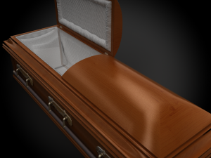 high def classic coffin wood modern 3Dモデル