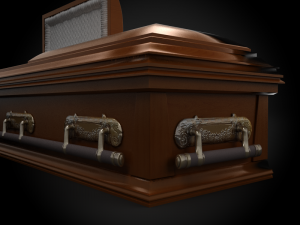 high def classic coffin wood modern Modelo 3D