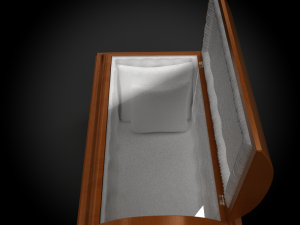 high def classic coffin wood modern Modelo 3D