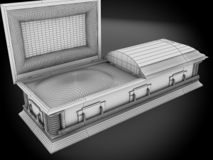 high def classic coffin victorian 3D Модель