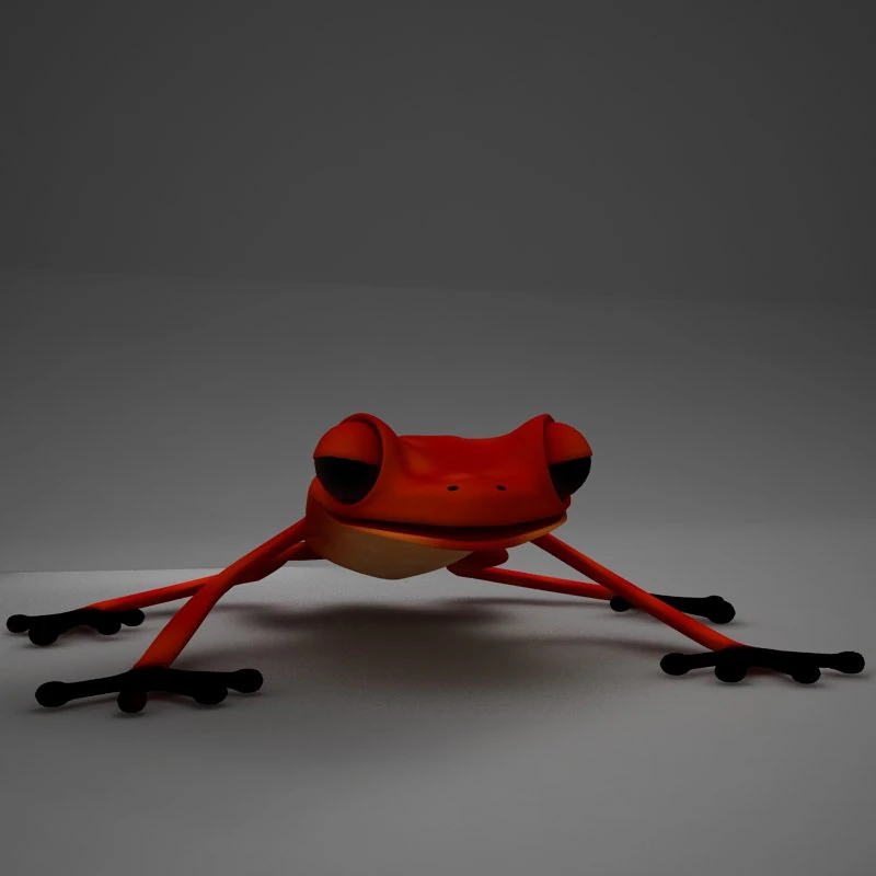 poison arrow frog 3D Model .c4d .max .obj .3ds .fbx .stl .blend 