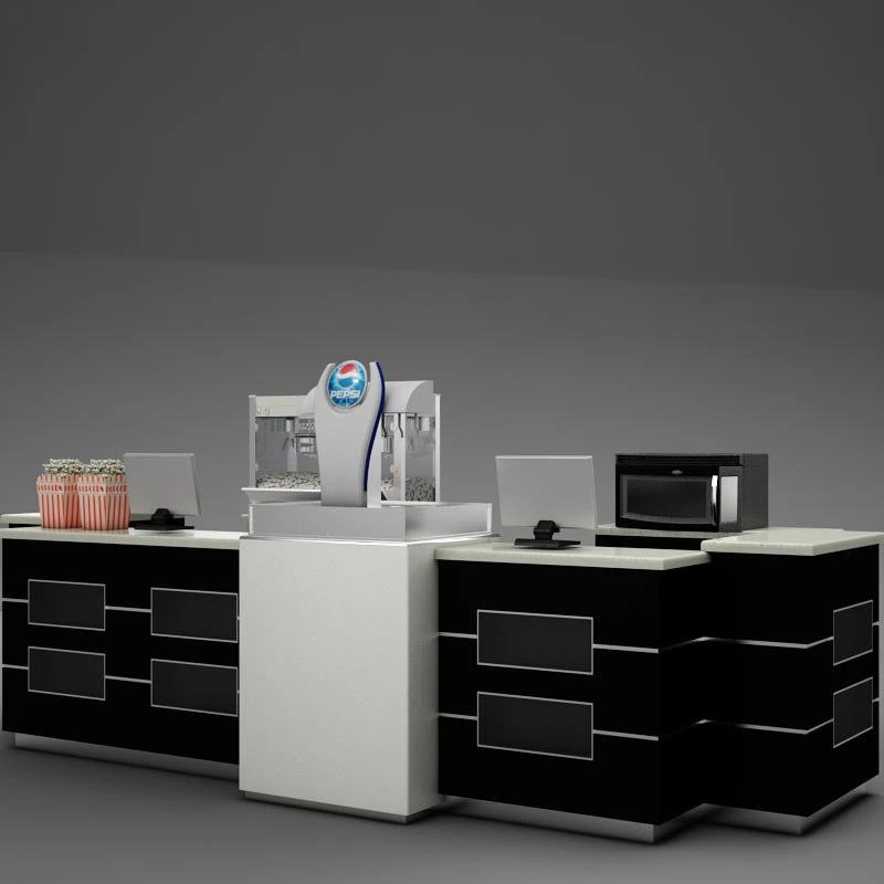 theater concession popcorn popper 3D Model .c4d .max .obj .3ds .fbx .stl .blend 