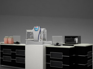 theater concession popcorn popper Modèle 3D