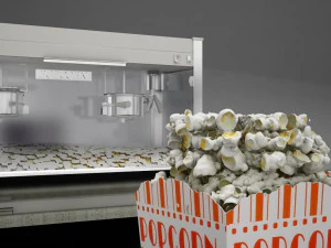 theater concession popcorn popper 3D Model